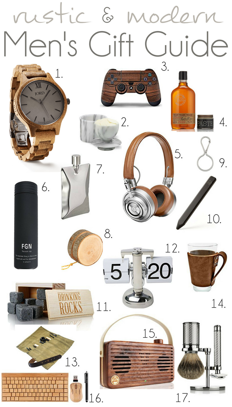 Men Birthday Gift Ideas
 2016 Rustic and Modern Men s Gift Guide