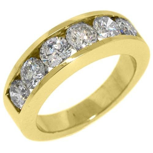 Mens Diamond Wedding Bands Yellow Gold
 MENS 2 CARAT BRILLIANT ROUND CUT DIAMOND RING WEDDING BAND