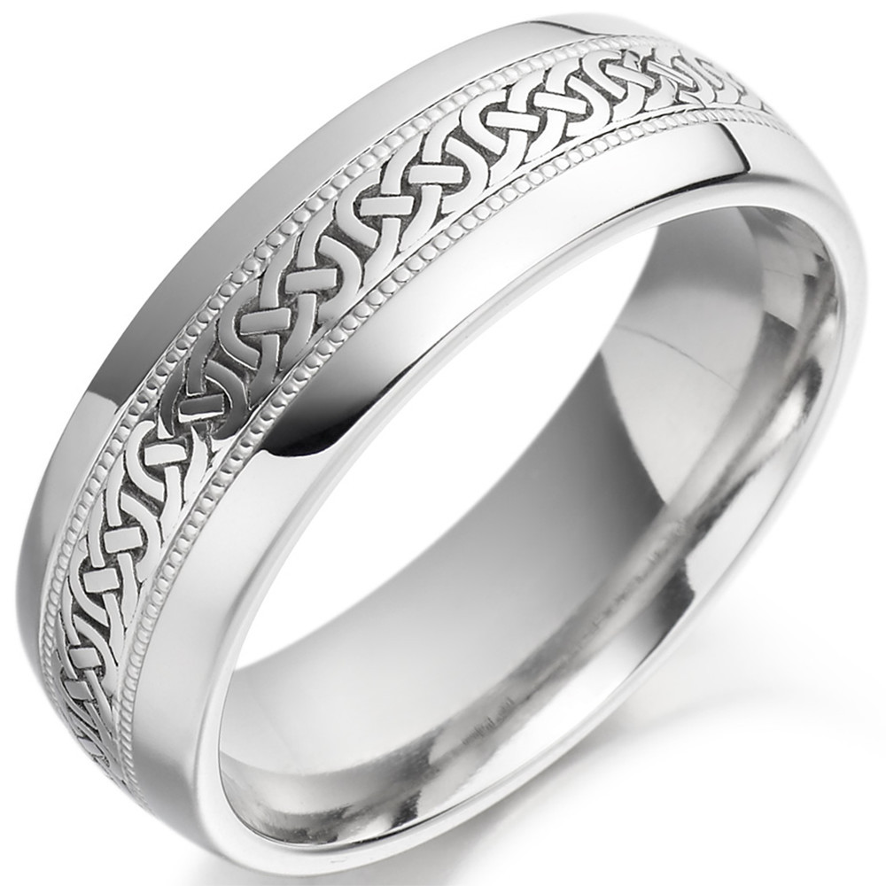 Mens Irish Wedding Rings
 Irish Wedding Ring Mens Celtic Knot Gold Beaded Irish