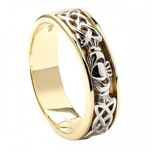Mens Irish Wedding Rings
 Mens Celtic Knot Claddagh Wedding Ring