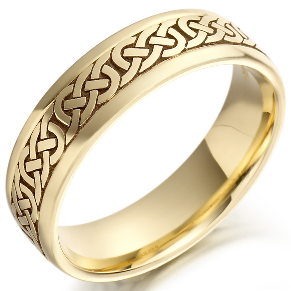 Mens Irish Wedding Rings
 Irish Wedding Ring Mens Gold Celtic Knots Wedding Band