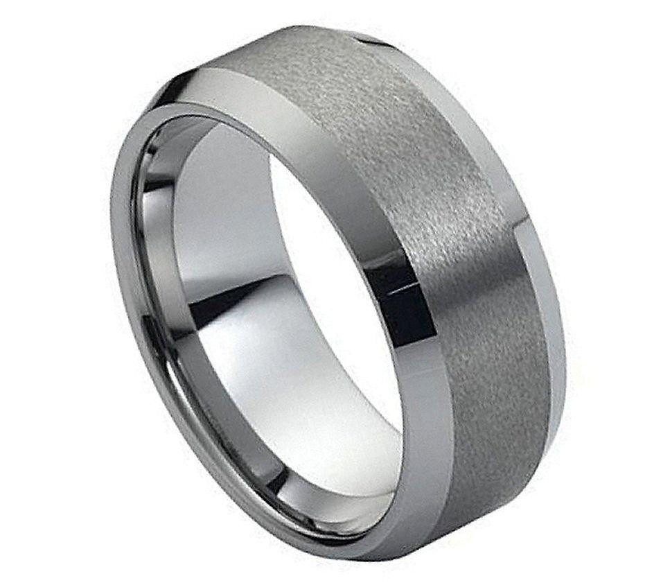 Mens Tungsten Carbide Wedding Bands
 Black Tungsten Carbide Wedding Band Ring Mens Jewelry