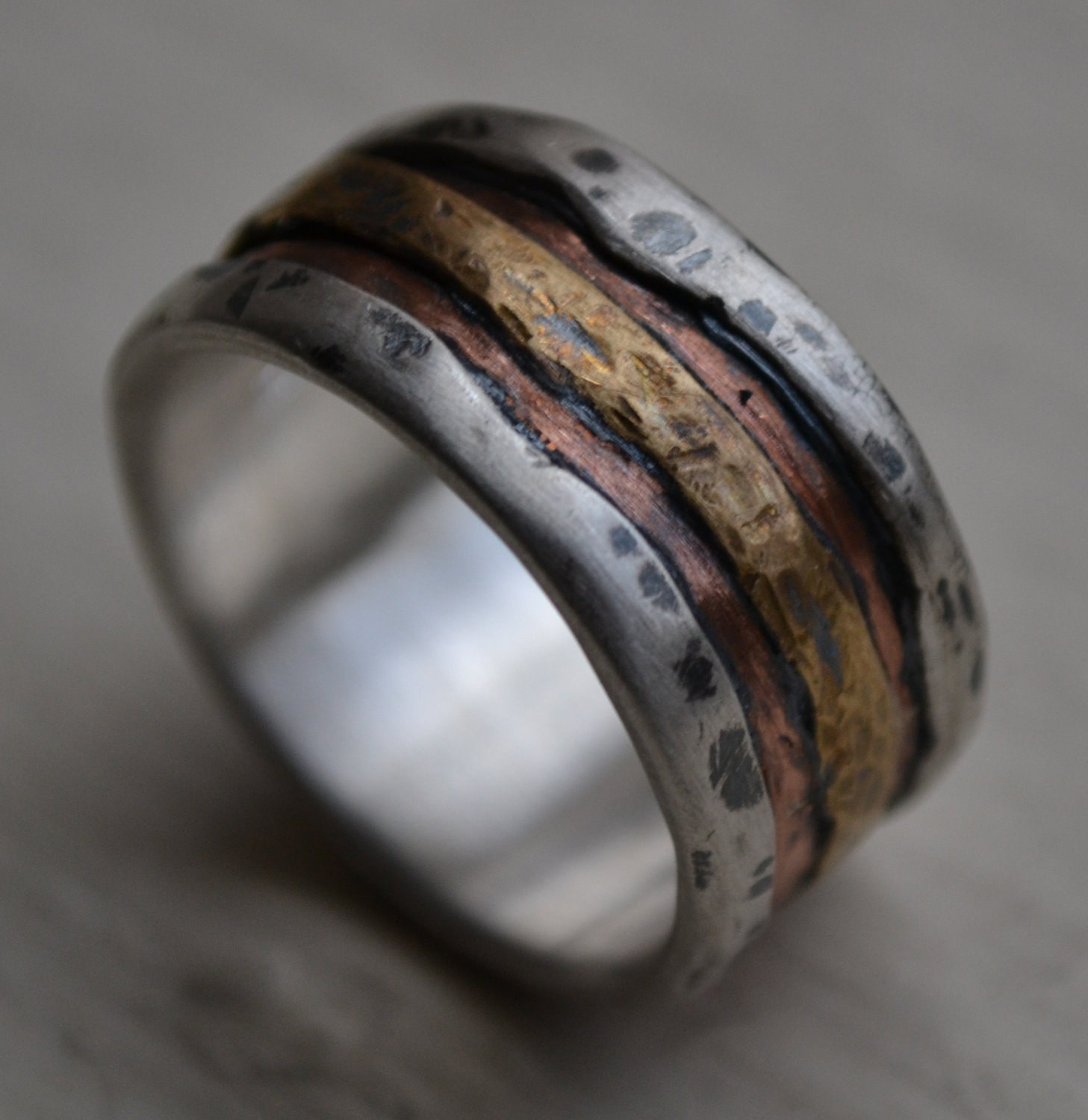 Mens Wedding Band
 reserved for Morgan mens wedding band rustic fine silver