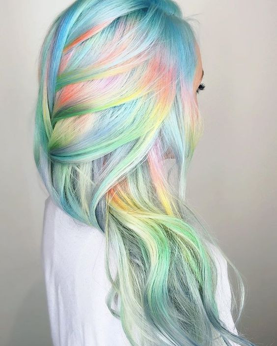 Mermaid Hair For Kids
 Rainbow Hair 30 Crazy Rainbow Hair Color Inspirations