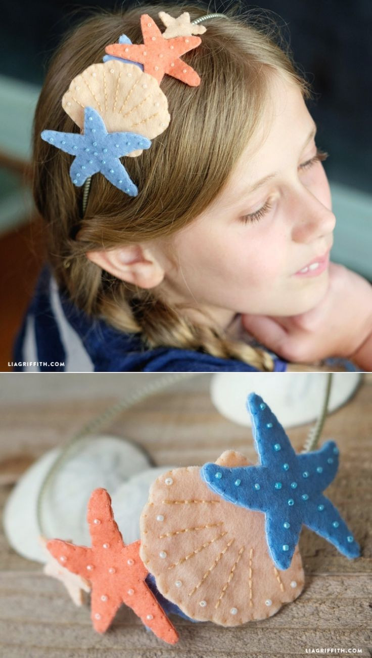 Mermaid Hair For Kids
 Felt Mermaid Headband Best CRAFTS on Pinterest