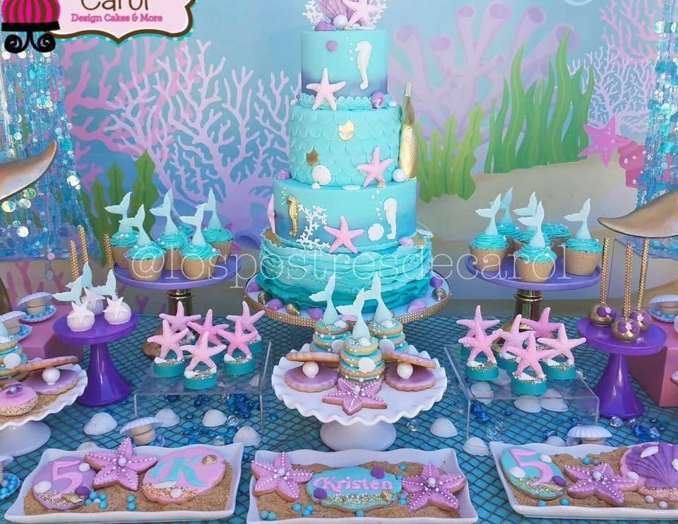 Mermaid Theme Party Ideas
 Mermaids Birthday "Kristen Mermaid Party" in 2019