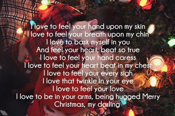 Merry Christmas My Love Quotes
 25 Merry Christmas Love Poems for Her and Him