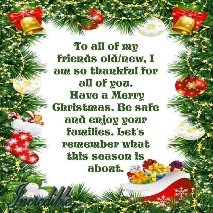 Merry Christmas To Family And Friends Quotes
 Have A Merry Christmas Friends s and