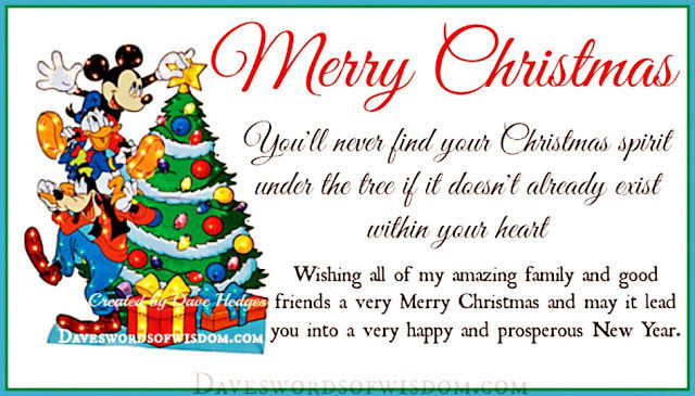 Merry Christmas To Family And Friends Quotes
 Christmas Spirit Disney Quote s and