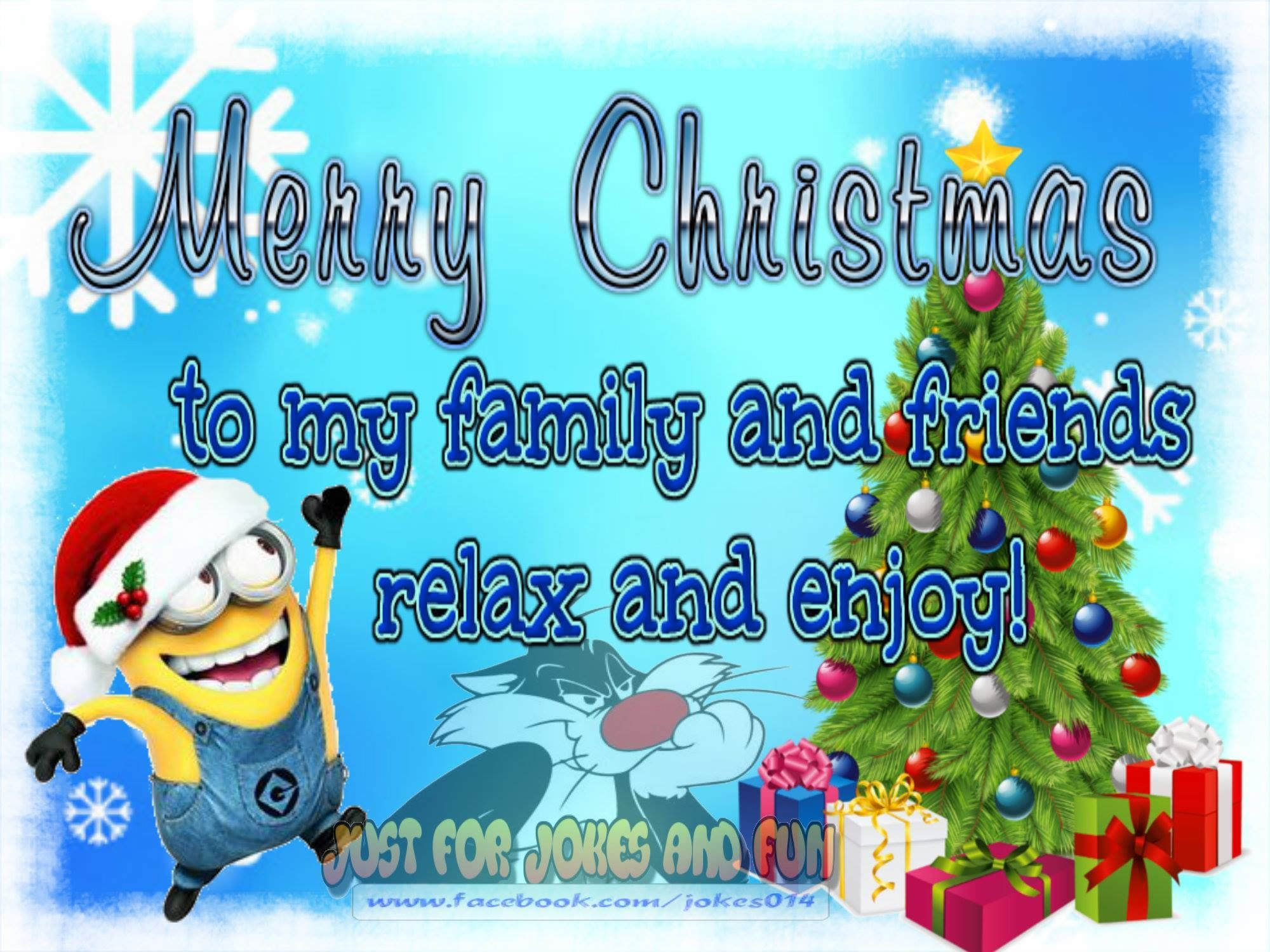 Merry Christmas To Family And Friends Quotes
 Merry Christmas To My Family And Friends Minion Quote