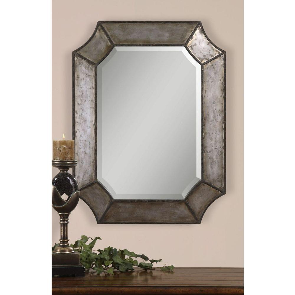 Metal Bathroom Mirror
 Global Direct 24 in X 32 in Decorative Metal Framed