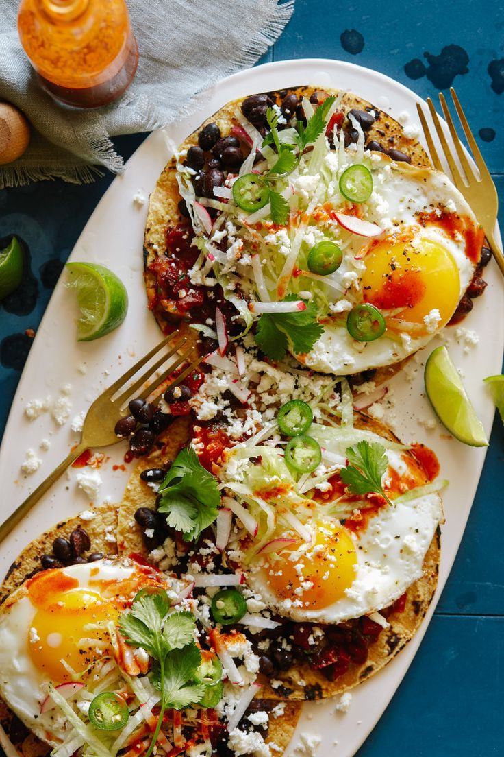 Mexican Brunch Recipes
 Huevos Rancheros with Black Beans and Chipotle Salsa