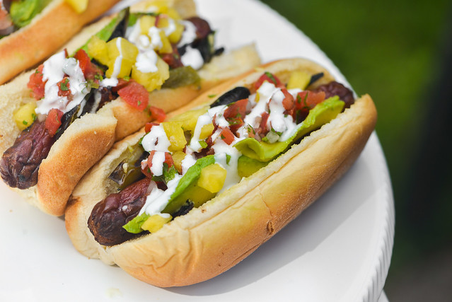 Mexican Hot Dog Recipes
 Tijuana Dogs Mexican Bacon wrapped Hot Dogs with Pico de