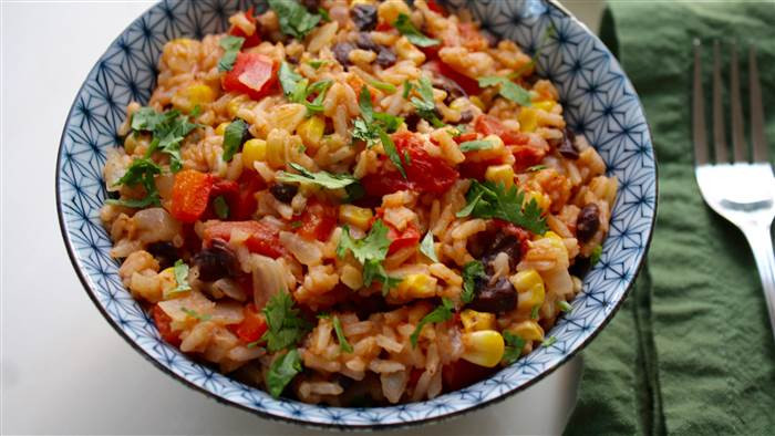 Mexican Rice And Beans Recipe
 e Pot Mexican Rice with Black Beans and Corn TODAY