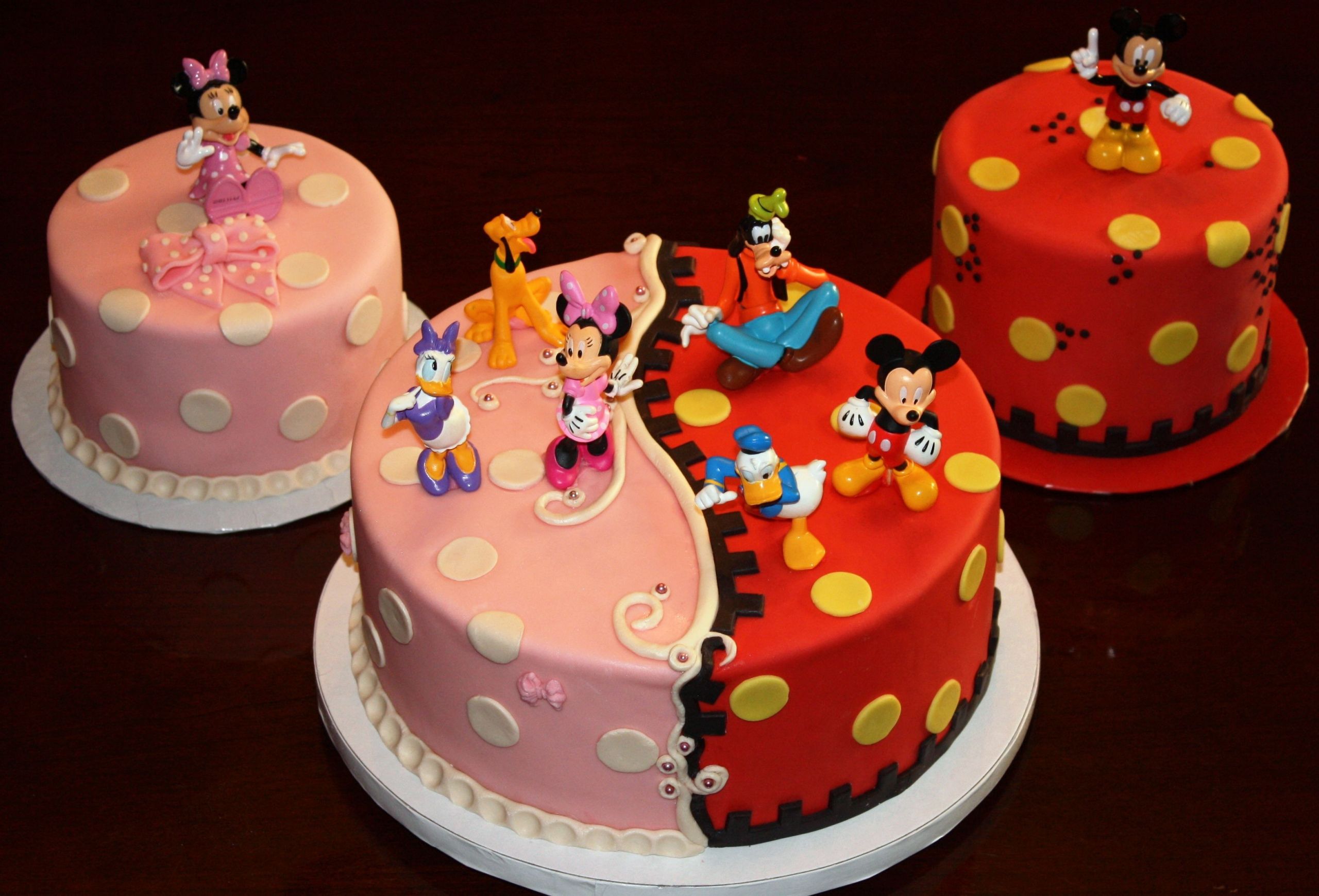 Mickey And Minnie Birthday Cakes
 mickey and minnie cake ideas