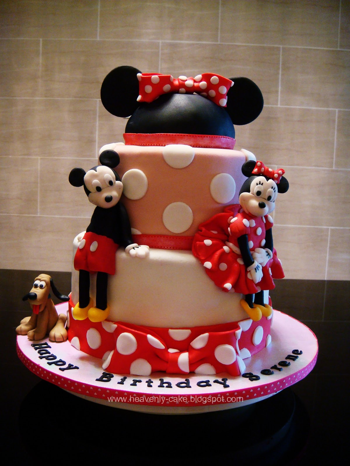 Mickey And Minnie Birthday Cakes
 Heavenly Cake Mickey and Minnie