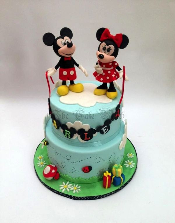 Mickey And Minnie Birthday Cakes
 Mickey and Minnie Mouse Are In The Clouds This Birthday