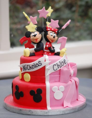 Mickey And Minnie Birthday Cakes
 Mickey and Minnie Mouse Cake in 2020