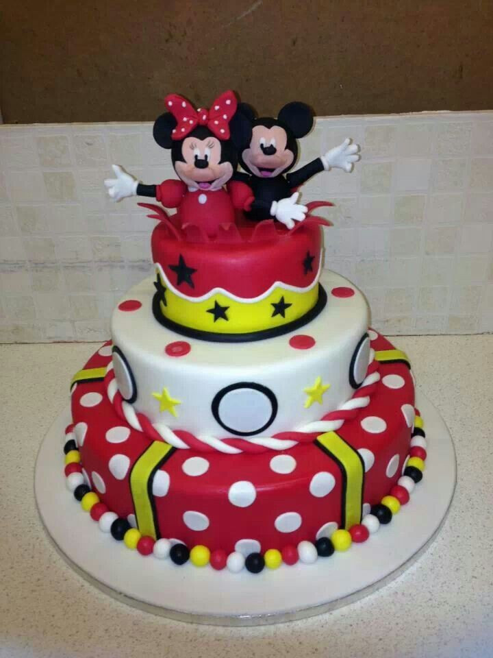 Mickey And Minnie Birthday Cakes
 Mickey and minnie cake