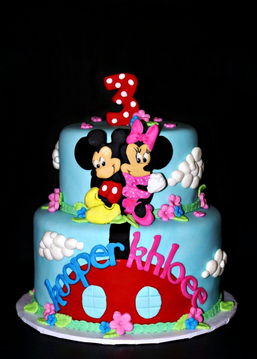 Mickey And Minnie Birthday Cakes
 Mickey And Minnie Twin Birthday CakeCentral