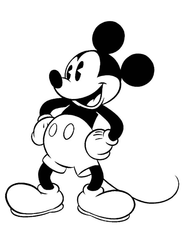Mickey Mouse Coloring Pages For Toddlers
 Mickey Mouse Coloring Page for Kids
