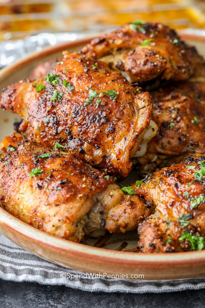 Microwave Chicken Thighs
 Crispy Baked Chicken Thighs Perfect every time Spend
