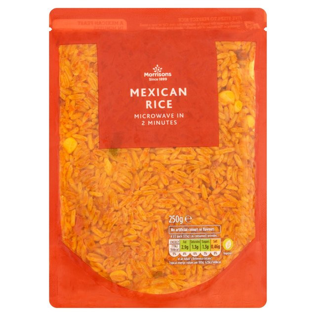 Microwave Mexican Rice
 Morrisons Morrisons Mexican Micro Rice 250g Product