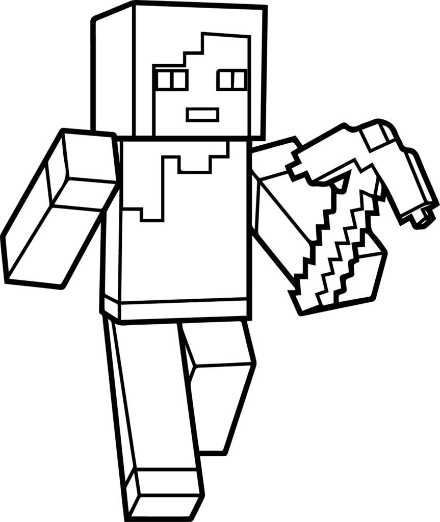 Minecraft Coloring Pages Printable
 Minecraft Drawing Creeper at GetDrawings