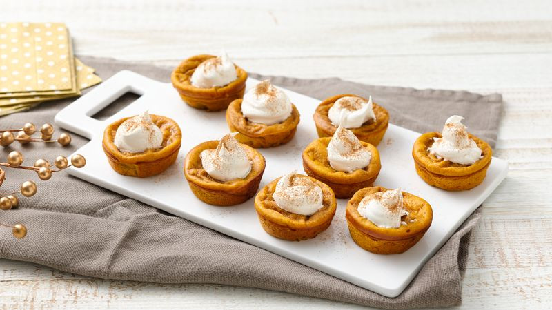 Mini Pumpkin Pie Recipe
 Impossibly Easy Mini Pumpkin Pies recipe from Betty Crocker
