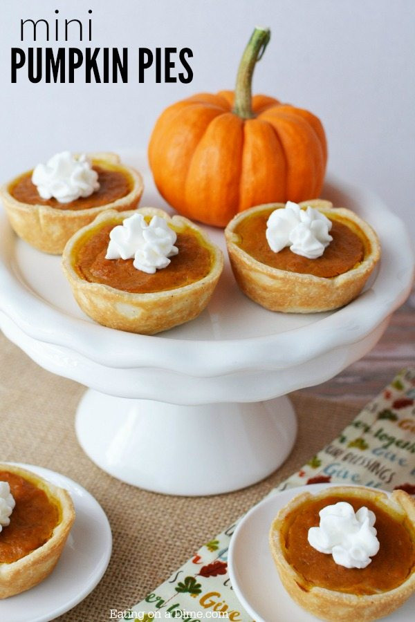 Mini Pumpkin Pie Recipe
 Mini Pumpkin Pies Recipe Simple Pumpkin Pie you will love