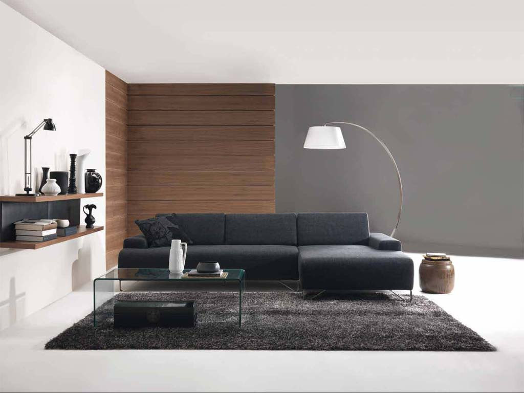 Minimalist Living Room Furniture
 Modern Leather Sofas Create Maximum Impact with a