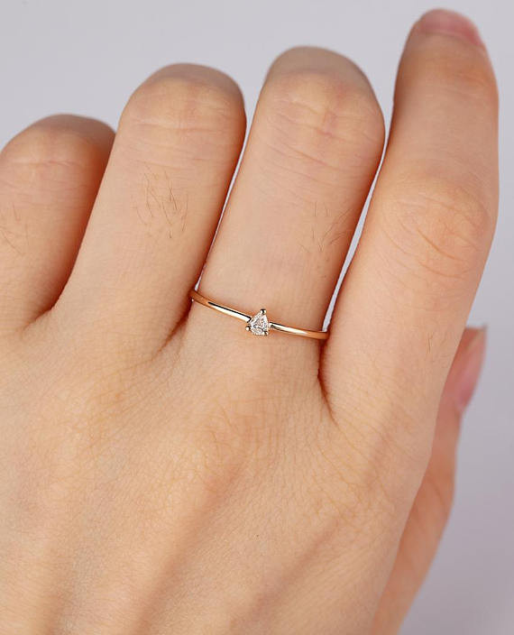 Minimalist Wedding Rings
 alternative engagement ring ideas