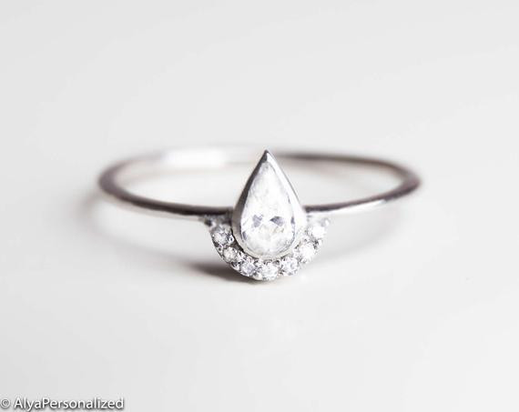 Minimalist Wedding Rings
 Alternative Engagement Ring Minimalist Engagement Ring