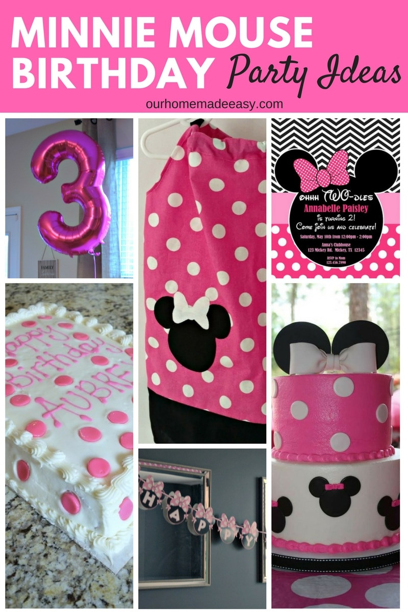 Minnie Birthday Party Ideas
 Minnie Mouse Birthday Party – Our Home Made Easy