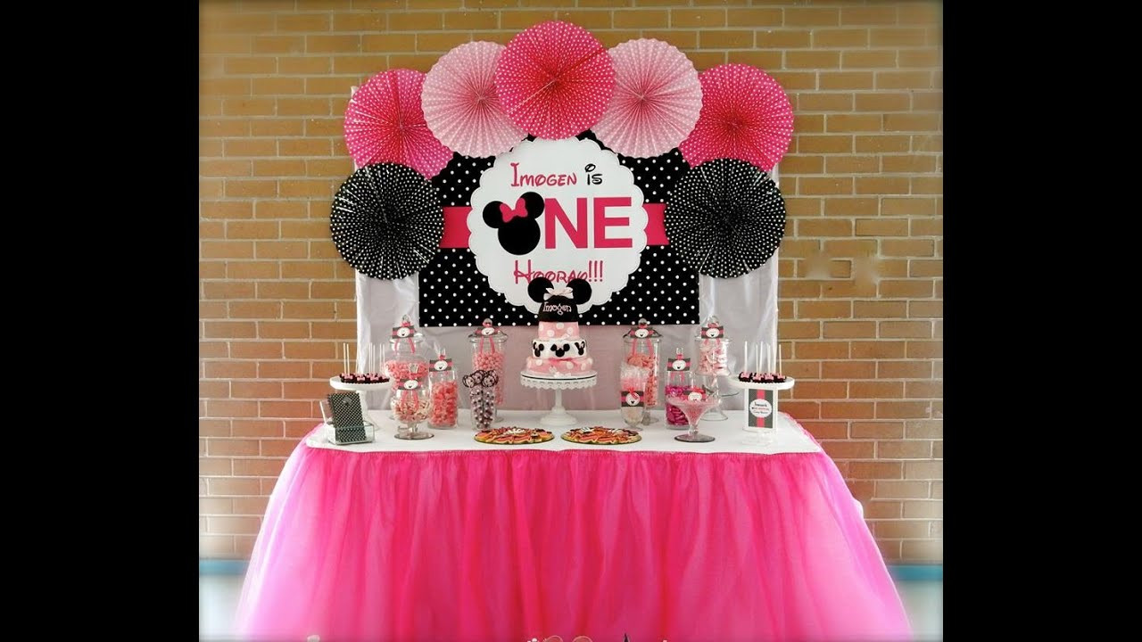 Minnie Birthday Party Ideas
 Minnie Mouse First Birthday Party via Little Wish Parties