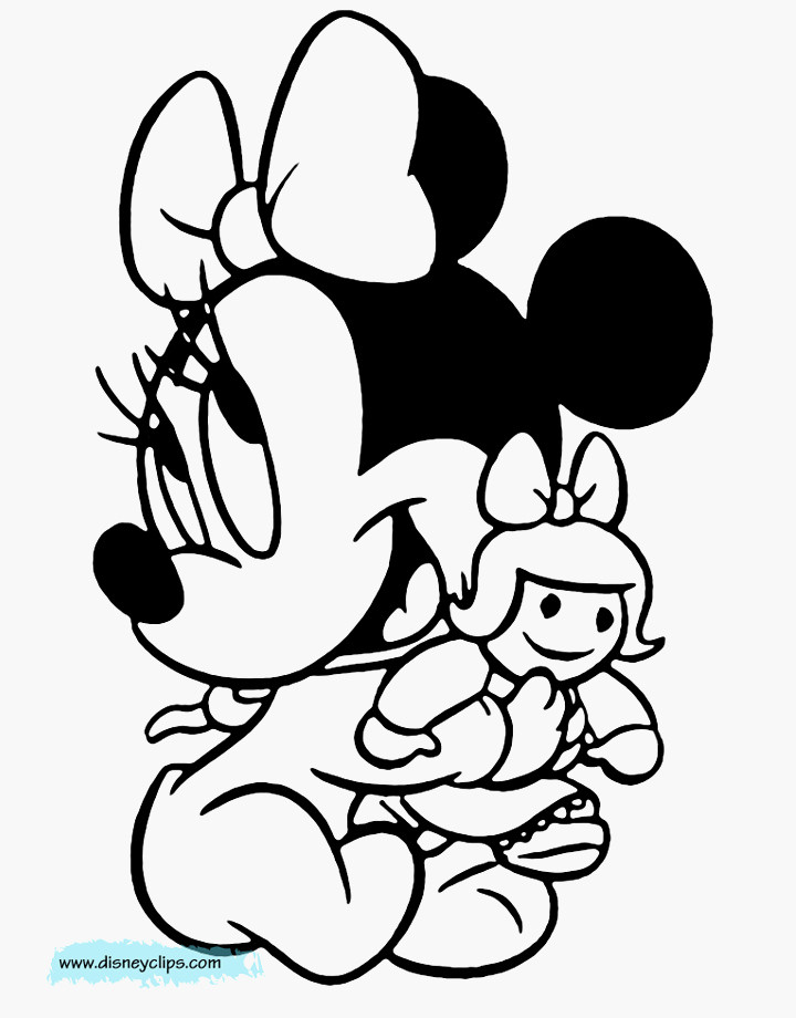 Minnie Mouse Baby Coloring Pages
 Kleurplaten Minnie Mouse Afbeelding Minnie Mouse Surfing