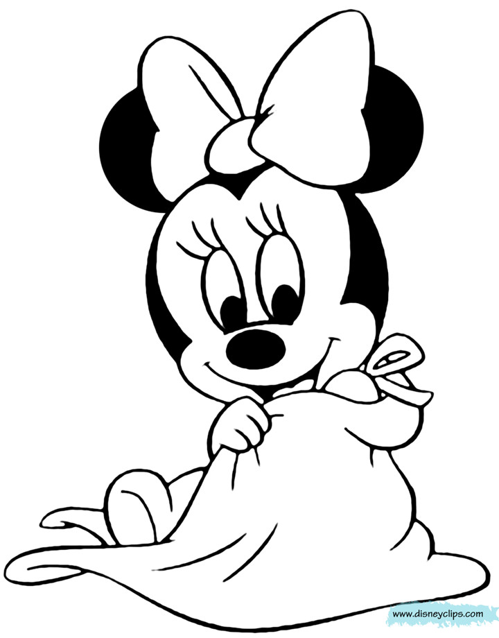 Minnie Mouse Baby Coloring Pages
 Disney Babies Printable Coloring Pages 6