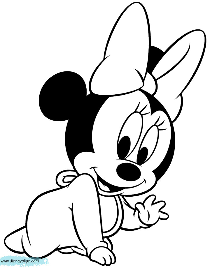 Minnie Mouse Baby Coloring Pages
 Baby Minnie Mouse Coloring Pages Coloring Home