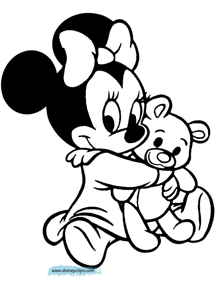 Minnie Mouse Baby Coloring Pages
 Baby Minnie Mouse Coloring Pages Coloring Home