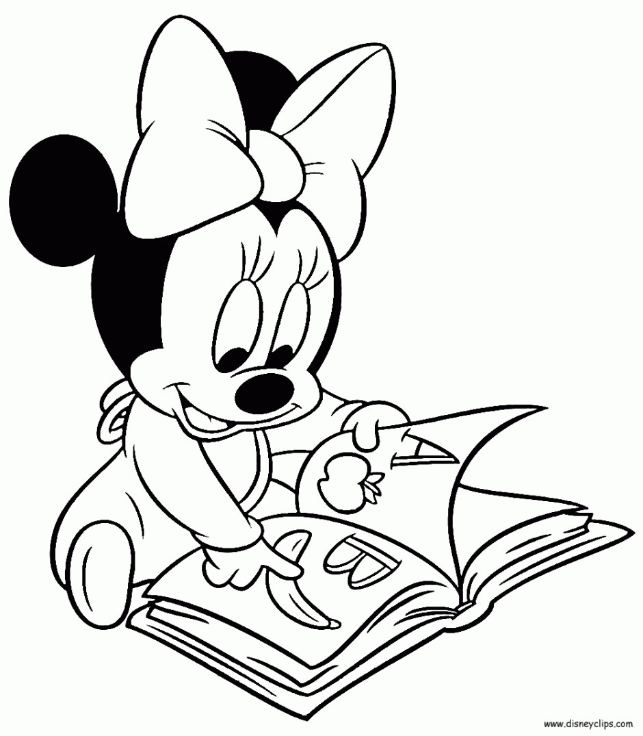 Minnie Mouse Baby Coloring Pages
 Baby Minnie Mouse Coloring Pages Many Interesting Cliparts