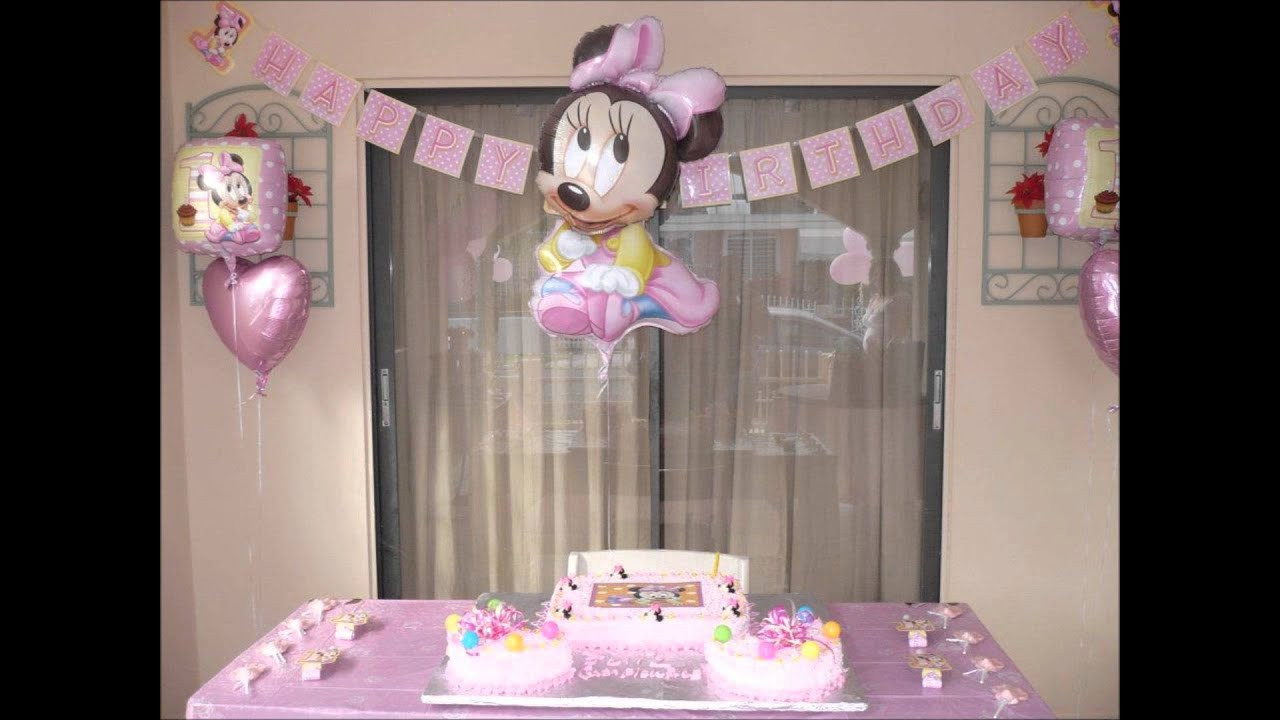 Minnie Mouse First Birthday Decorations
 Minnie Mouse Birthday Decoration