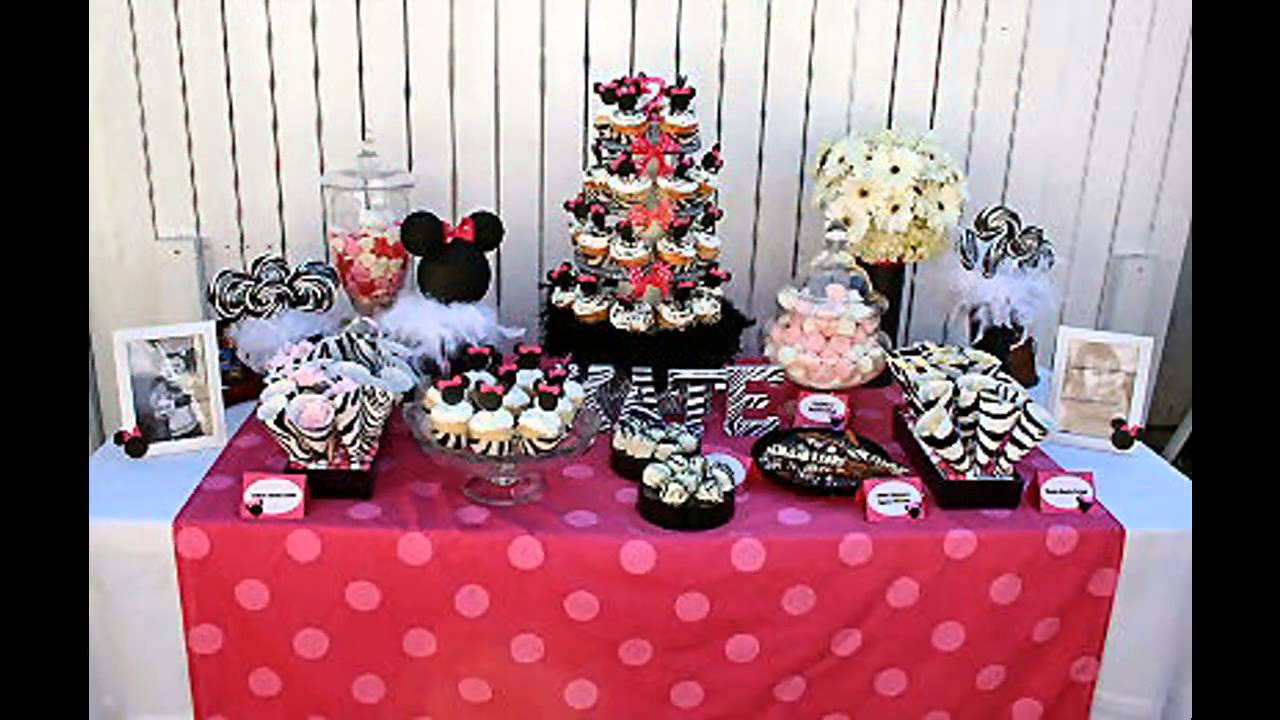 Minnie Mouse First Birthday Decorations
 Cute minnie mouse 1st birthday party decorations ideas