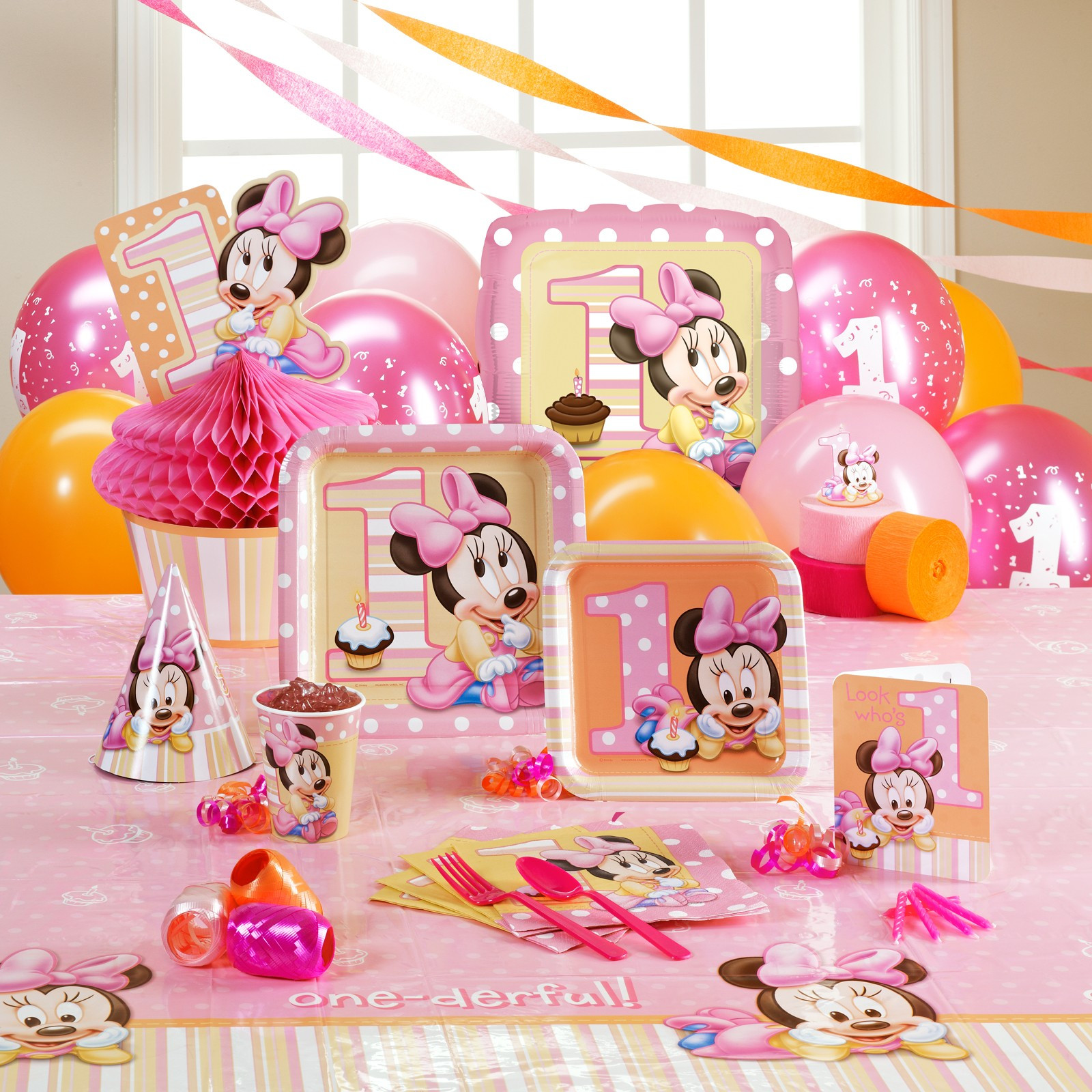 Minnie Mouse First Birthday Decorations
 Minnie Mouse 1st Birthday Party