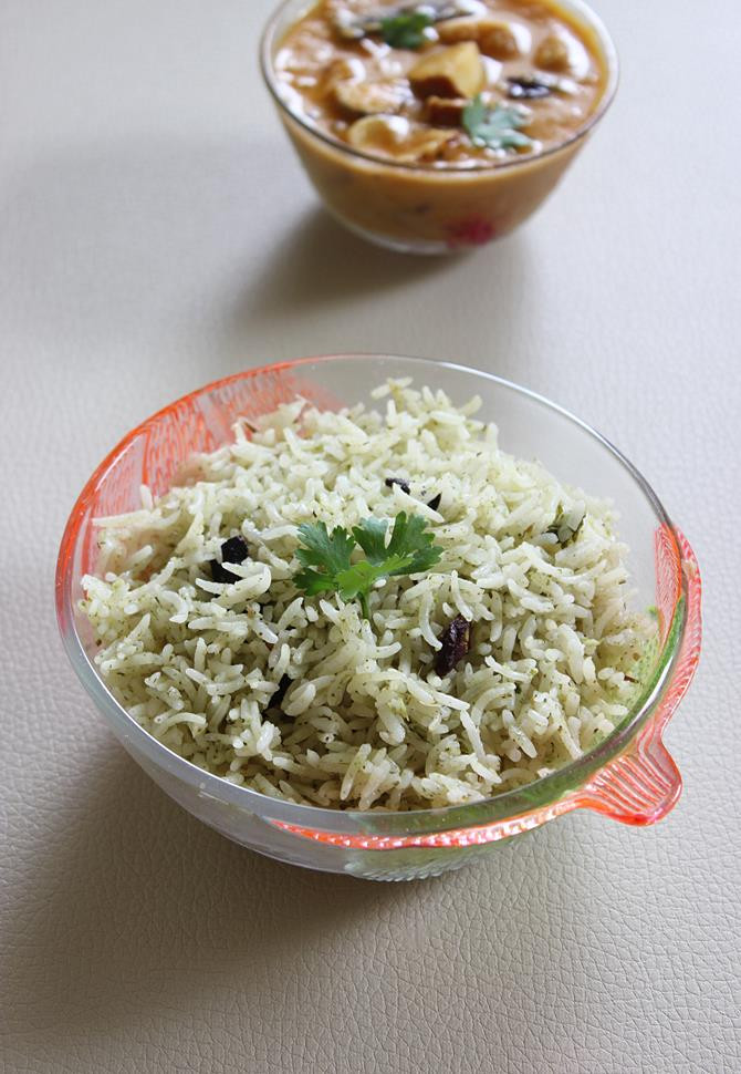 Mint Recipes Indian
 Pudina rice recipe