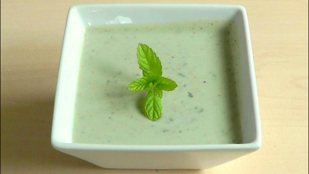 Mint Recipes Indian
 Yogurt Mint Sauce How to Make Raita dip