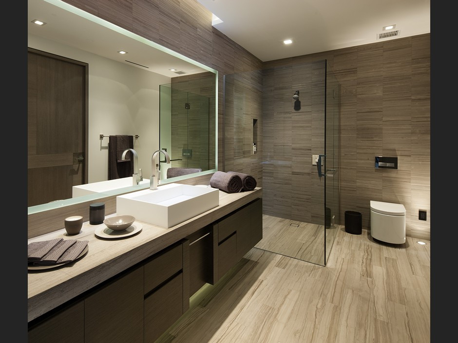 Modern Bathroom Remodel
 Home on Celebrity studded Oriole Way
