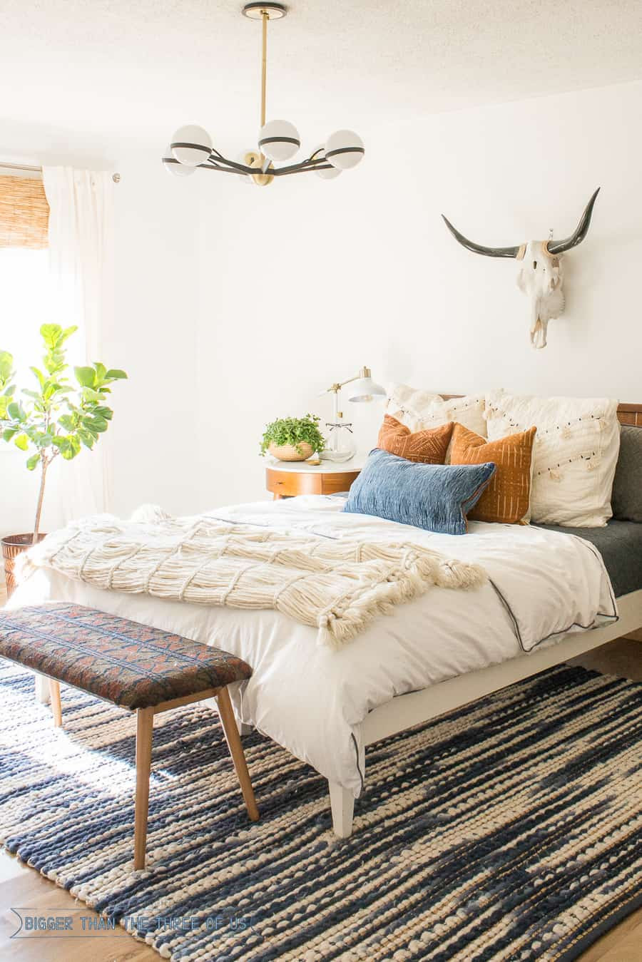 Modern Bedroom Ideas Pinterest
 Mid Century Bedroom Reveal Bigger Than the Three of Us