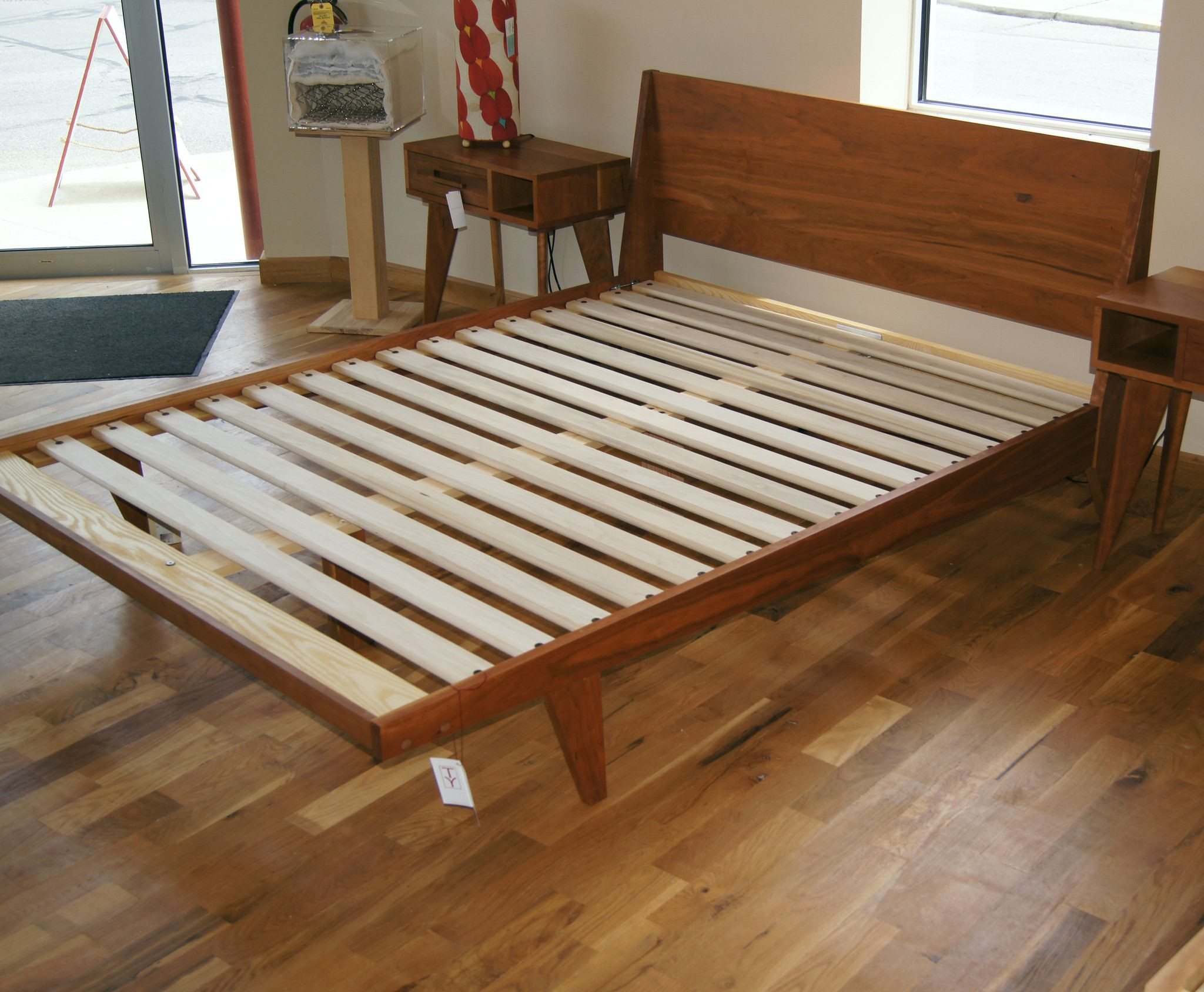 Modern Furniture Plans For The DIY Woodwork
 Modern "ONE" Platform Bed Handmade Mid Century Modern Bed