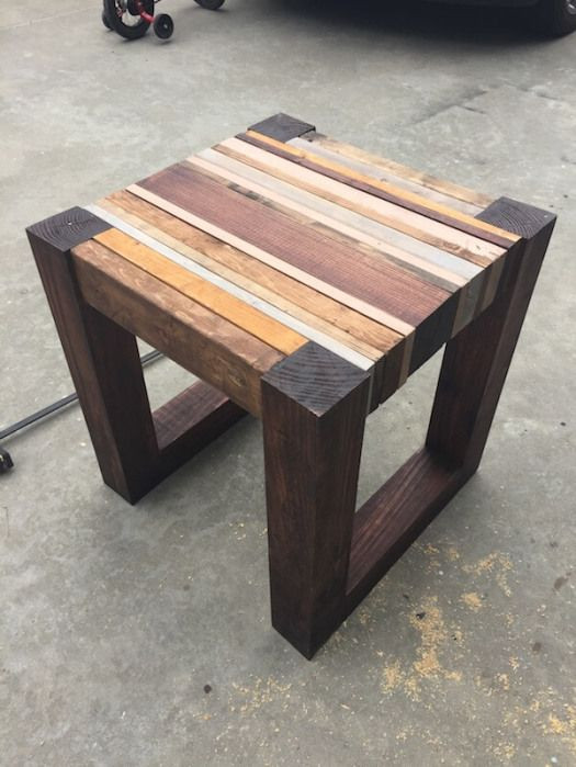 Modern Furniture Plans For The DIY Woodwork
 Scrap Wood Side Table