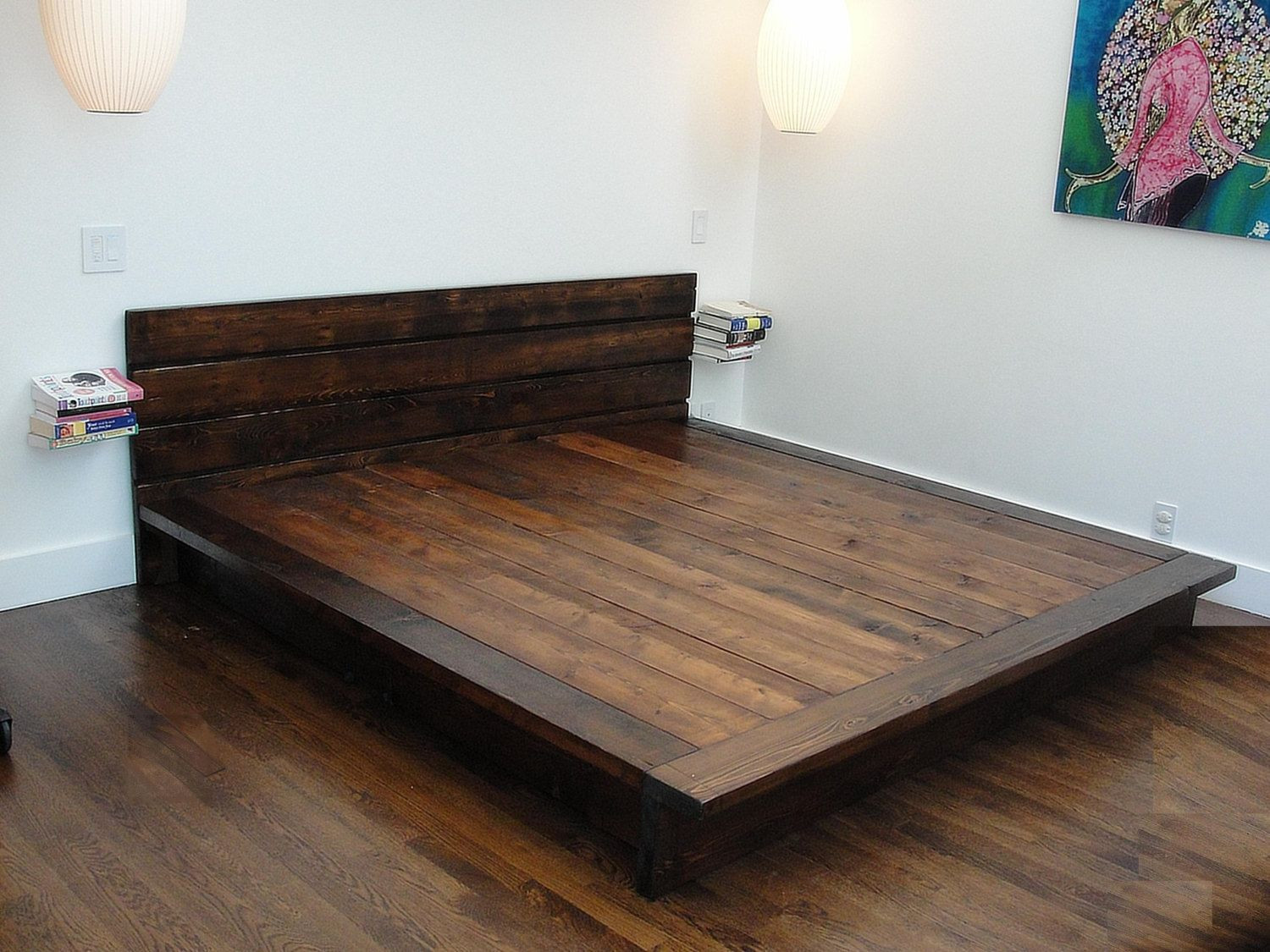 Modern Furniture Plans For The DIY Woodwork
 reclaimed wood platform bed rustic modern bed by wearemfeo